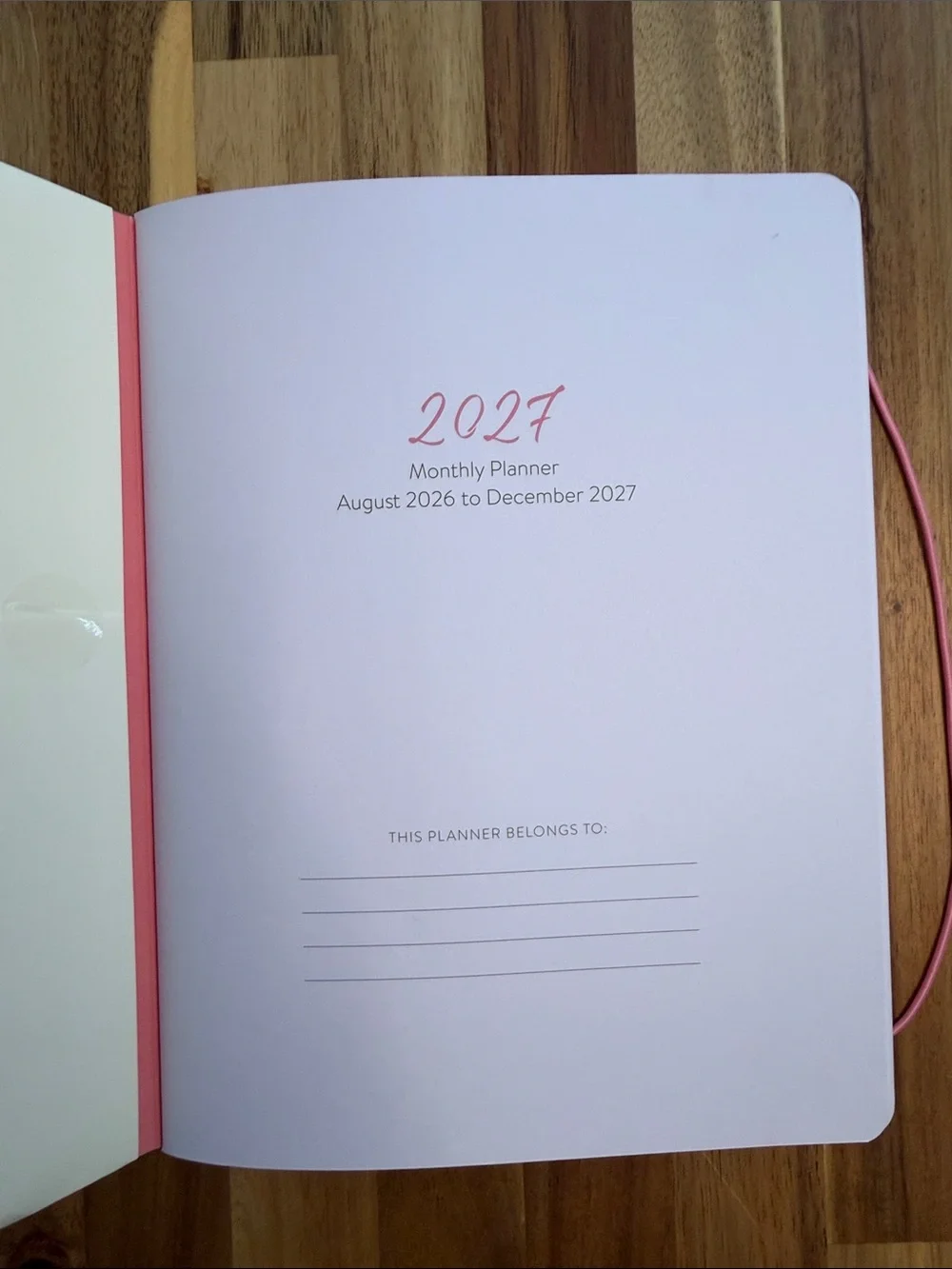 NWT Orange Circle Studio 17-Month Monthly Planner